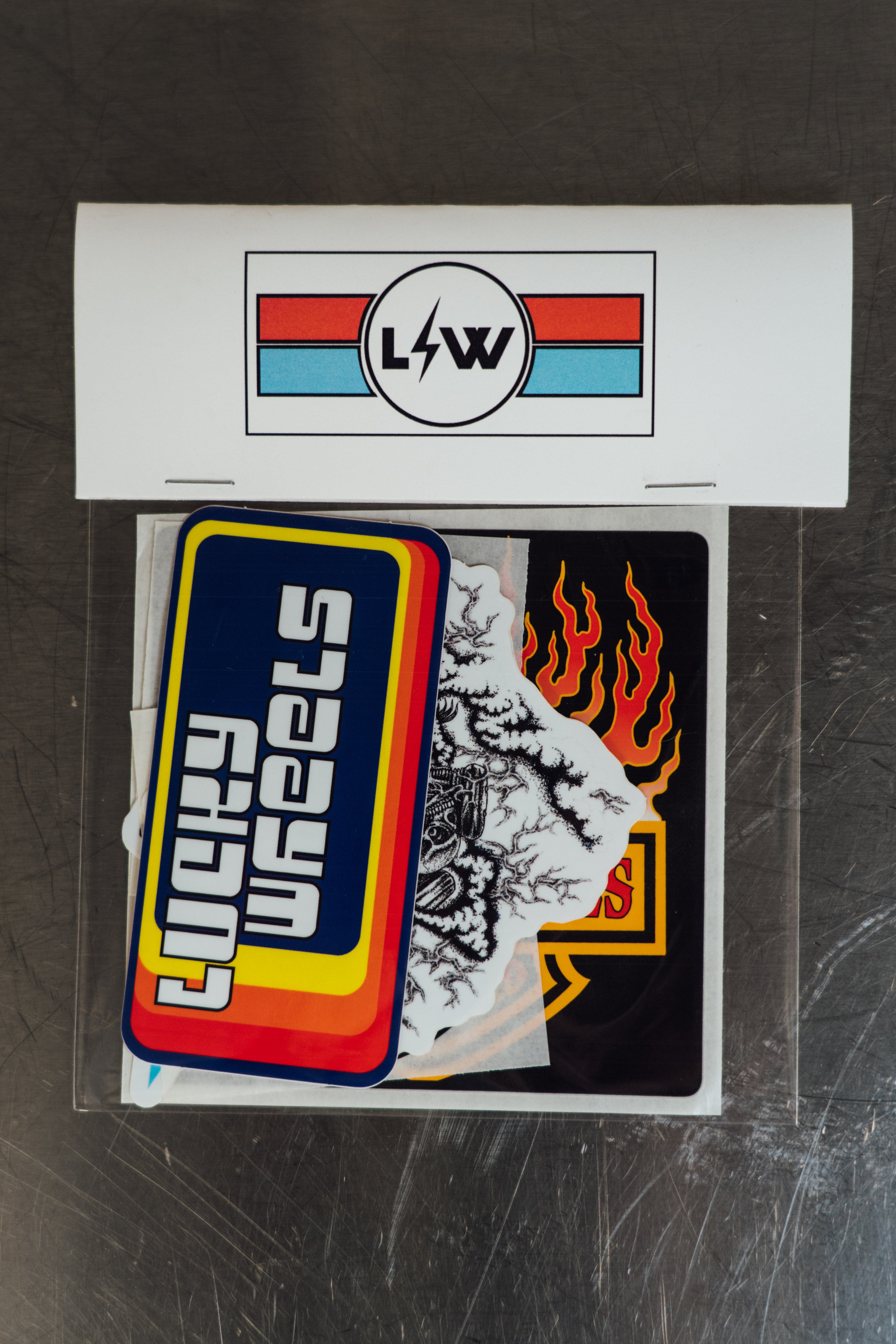 STICKER / KEYCHAIN PACK – Lucky Wheels Garage